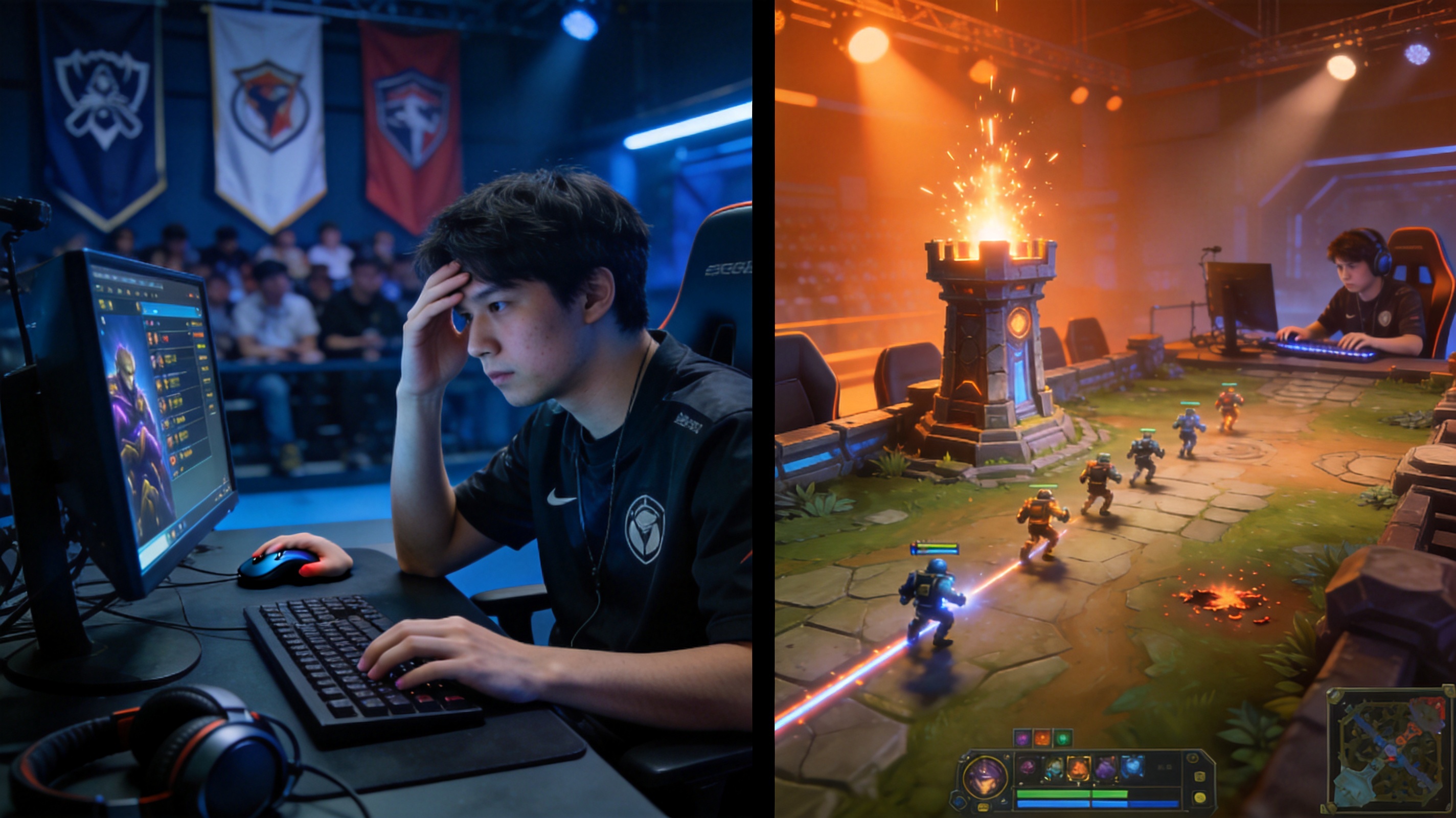 DOTA2对局英雄选择与禁用阶段界面