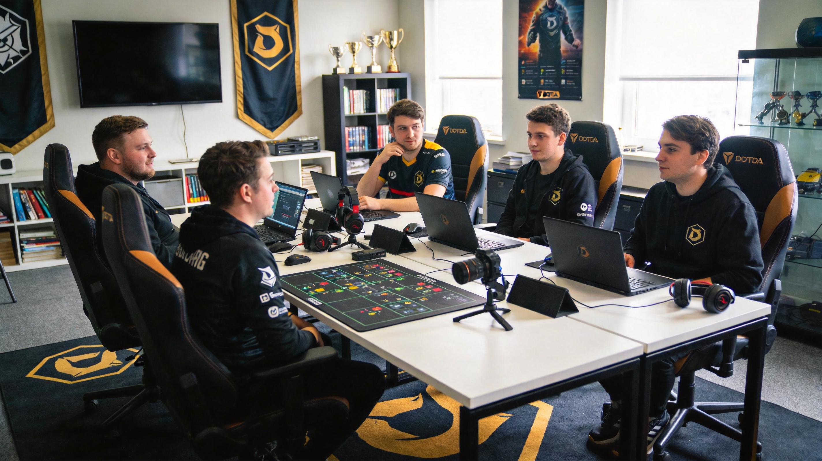 DOTA2战队选手席位与团队阵容展示